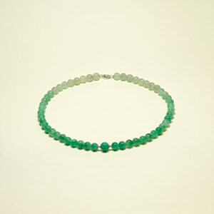 繁星晶翠 冰綠漸層圓珠項鍊